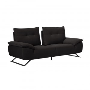 Selena διθέσιος καναπές με υφασμάτινη επένδυση σε ανθρακί απόχρωση με μεταφερόμενη πλάτη 193x99x95 εκ