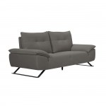Selena διθέσιος καναπές με υφασμάτινη επένδυση σε γκρι απόχρωση με μεταφερόμενη πλάτη 193x99x95 εκ