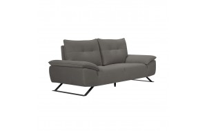 Selena διθέσιος καναπές με υφασμάτινη επένδυση σε γκρι απόχρωση με μεταφερόμενη πλάτη 193x99x95 εκ
