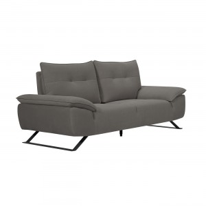 Selena διθέσιος καναπές με υφασμάτινη επένδυση σε γκρι απόχρωση με μεταφερόμενη πλάτη 193x99x95 εκ