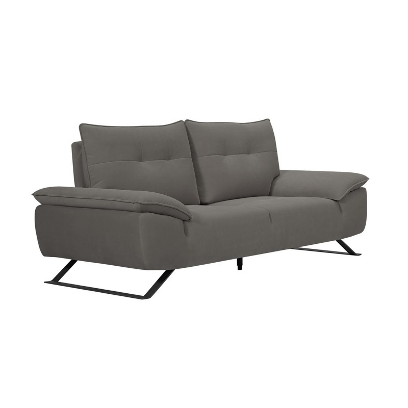 Selena διθέσιος καναπές με υφασμάτινη επένδυση σε γκρι απόχρωση με μεταφερόμενη πλάτη 193x99x95 εκ