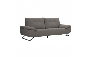 Selena τριθέσιος καναπές με υφασμάτινη επένδυση σε γκρι απόχρωση με μεταφερόμενη πλάτη 225x99x95 εκ
