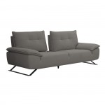 Selena τριθέσιος καναπές με υφασμάτινη επένδυση σε γκρι απόχρωση με μεταφερόμενη πλάτη 225x99x95 εκ