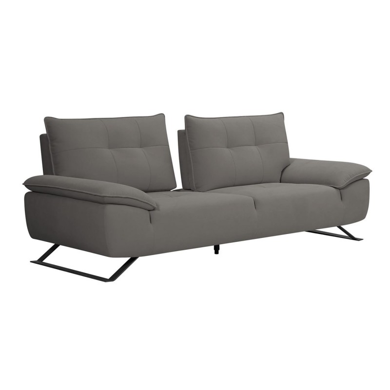 Selena τριθέσιος καναπές με υφασμάτινη επένδυση σε γκρι απόχρωση με μεταφερόμενη πλάτη 225x99x95 εκ