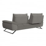 Selena τριθέσιος καναπές με υφασμάτινη επένδυση σε γκρι απόχρωση με μεταφερόμενη πλάτη 225x99x95 εκ