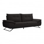 Selena τριθέσιος καναπές με υφασμάτινη επένδυση σε ανθρακί απόχρωση με μεταφερόμενη πλάτη 225x99x95 εκ