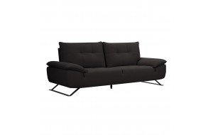 Selena τριθέσιος καναπές με υφασμάτινη επένδυση σε ανθρακί απόχρωση με μεταφερόμενη πλάτη 225x99x95 εκ