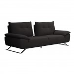 Selena τριθέσιος καναπές με υφασμάτινη επένδυση σε ανθρακί απόχρωση με μεταφερόμενη πλάτη 225x99x95 εκ