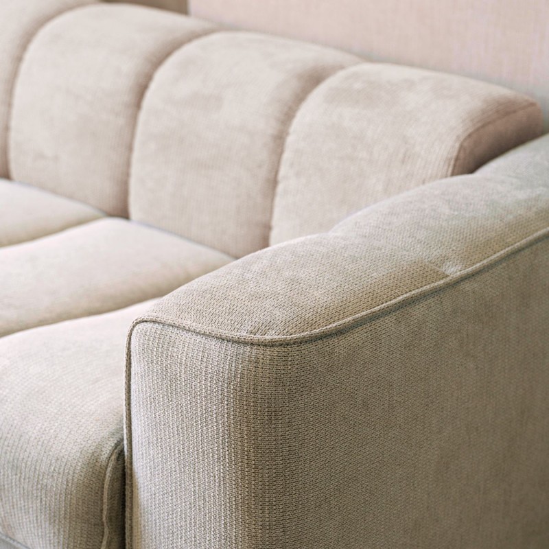 Norris τριθέσιος καναπές κρεβάτι με υφασμάτινη αδιάβροχη επένδυση σε μπεζ απόχρωση 209x99x70 εκ