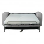 Norris τριθέσιος καναπές κρεβάτι με υφασμάτινη αδιάβροχη επένδυση σε γκρι απόχρωση 209x99x70 εκ