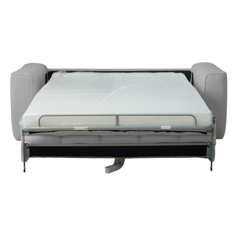 Norris τριθέσιος καναπές κρεβάτι με υφασμάτινη αδιάβροχη επένδυση σε γκρι απόχρωση 209x99x70 εκ