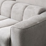 Norris τριθέσιος καναπές κρεβάτι με υφασμάτινη αδιάβροχη επένδυση σε γκρι απόχρωση 209x99x70 εκ