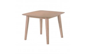 Dom τετράγωνο ξύλινο τραπέζι MDF σε φυσική απόχρωση 80x74 εκ