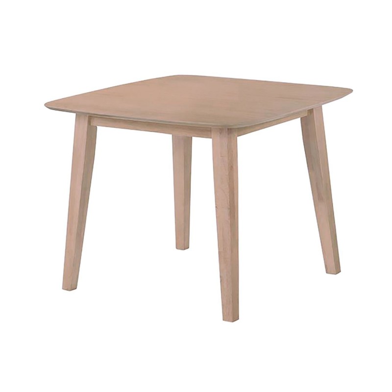 Dom τετράγωνο ξύλινο τραπέζι MDF σε φυσική απόχρωση 80x74 εκ