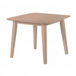 Dom τετράγωνο ξύλινο τραπέζι MDF σε φυσική απόχρωση 90x74 εκ