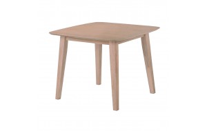 Dom τετράγωνο ξύλινο τραπέζι MDF σε φυσική απόχρωση 90x74 εκ