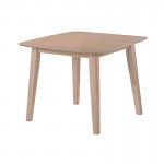 Dom τετράγωνο ξύλινο τραπέζι MDF σε φυσική απόχρωση 80x74 εκ