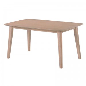 Dom ορθογώνιο ξύλινο τραπέζι MDF σε φυσική απόχρωση 120x80x74 εκ