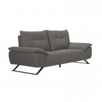 Selena διθέσιος καναπές με υφασμάτινη επένδυση σε γκρι απόχρωση με μεταφερόμενη πλάτη 193x99x95 εκ