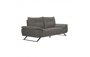 Selena διθέσιος καναπές με υφασμάτινη επένδυση σε γκρι απόχρωση με μεταφερόμενη πλάτη 193x99x95 εκ
