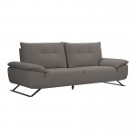 Selena τριθέσιος καναπές με υφασμάτινη επένδυση σε γκρι απόχρωση με μεταφερόμενη πλάτη 225x99x95 εκ