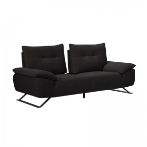 Selena διθέσιος καναπές με υφασμάτινη επένδυση σε ανθρακί απόχρωση με μεταφερόμενη πλάτη 193x99x95 εκ