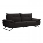 Selena τριθέσιος καναπές με υφασμάτινη επένδυση σε ανθρακί απόχρωση με μεταφερόμενη πλάτη 225x99x95 εκ