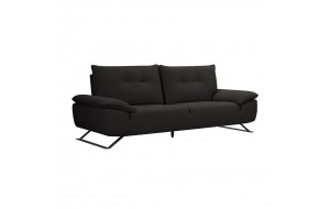 Selena τριθέσιος καναπές με υφασμάτινη επένδυση σε ανθρακί απόχρωση με μεταφερόμενη πλάτη 225x99x95 εκ