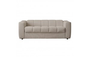 Norris τριθέσιος καναπές κρεβάτι με υφασμάτινη αδιάβροχη επένδυση σε μπεζ απόχρωση 209x99x70 εκ