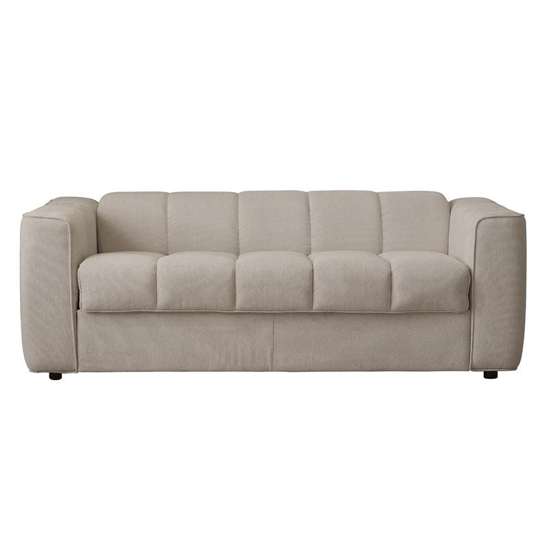 Norris τριθέσιος καναπές κρεβάτι με υφασμάτινη αδιάβροχη επένδυση σε μπεζ απόχρωση 209x99x70 εκ