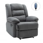 Julia πολυθρόνα relax μασάζ με υφασμάτινη επένδυση σε γκρι απόχρωση 93x90x100 εκ