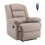 Julia πολυθρόνα relax μασάζ με υφασμάτινη επένδυση σε μπεζ απόχρωση 93x90x100 εκ
