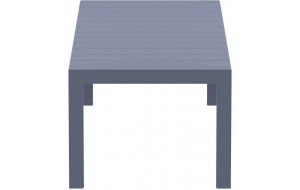 Vegas επεκτεινόμενο τραπέζι πολυπροπυλενίου εξωτερικού χώρου σε γκρι χρώμα 260-300x100x75 εκ