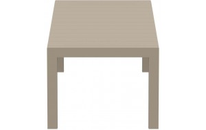 Vegas επεκτεινόμενο τραπέζι πολυπροπυλενίου εξωτερικού χώρου σε μπεζ χρώμα 260-300x100x75 εκ