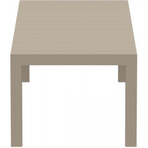 Vegas επεκτεινόμενο τραπέζι πολυπροπυλενίου εξωτερικού χώρου σε μπεζ χρώμα 260-300x100x75 εκ
