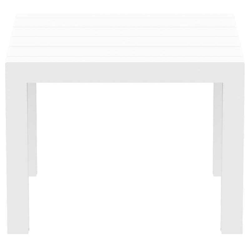 Vegas επεκτεινόμενο τραπέζι πολυπροπυλενίου εξωτερικού χώρου σε λευκό χρώμα 100-140x100x75 εκ