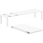 Vegas επεκτεινόμενο τραπέζι πολυπροπυλενίου εξωτερικού χώρου σε λευκό χρώμα 260-300x100x75 εκ