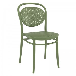 Marcel στοιβαζόμενη καρέκλα πολυπροπυλενίου σε πράσινο χρώμα 45x52x85 εκ