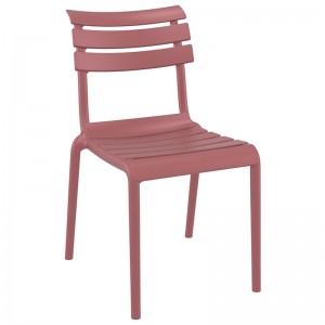 Helen στοιβαζόμενη καρέκλα πολυπροπυλενίου σε ροζ χρώμα 50x59x84 εκ