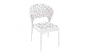 Daytona λευκή καρέκλα από πολυπροπυλένιο 55x61x81 εκ