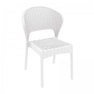 Daytona λευκή καρέκλα από πολυπροπυλένιο 55x61x81 εκ