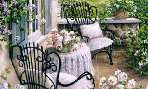 Διακόσμηση κήπου ή βεράντας  με vintage διάθεση