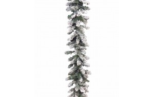 Χριστουγεννιάτικη χιονισμένη γιρλάντα flocked 270cm