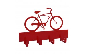 Διακοσμητική κρεμάστρα με ποδήλατο σε τέσσερα χρώματα 30x4x20 εκ