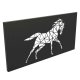Μεταλλικό κάδρο τοίχου με άλογο σε τρία χρώματα 50x2x25 εκ