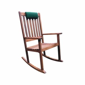 Κουνιστή πολυθρόνα από ξύλο meranti με μαξιλάρι