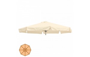 Ανταλλακτικό πανί ομπρέλας στρογγυλό σε εκρού χρώμα 300 εκ