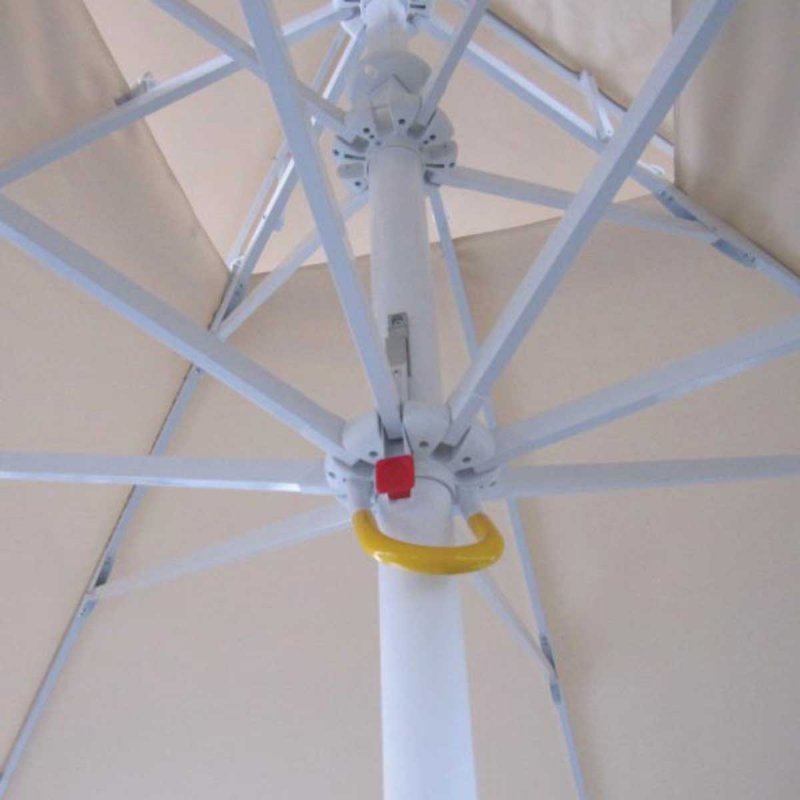 Τετράγωνη ομπρέλα αλουμινίου με αυτόματο μηχανισμό 400x400 εκ
