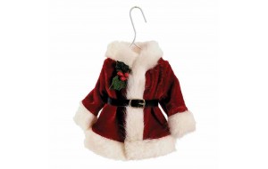 Χριστουγεννιάτικο στολίδι βελούδινα ρούχα Άγι&omicr
