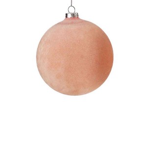 Ροζ ματ vintage χριστουγεννιάτικη μπάλα 8 εκ